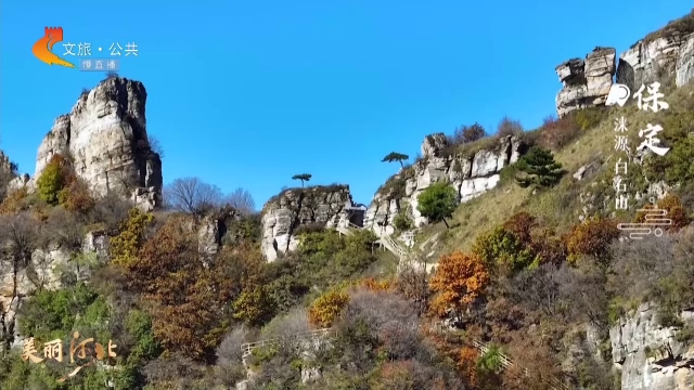 美丽河北慢直播•“冀”情山水丨登高赏景，体验飞拉达，金秋十月的白石山，不可错过~清晨 2024/10/17#这么近，那么美，周末到河北