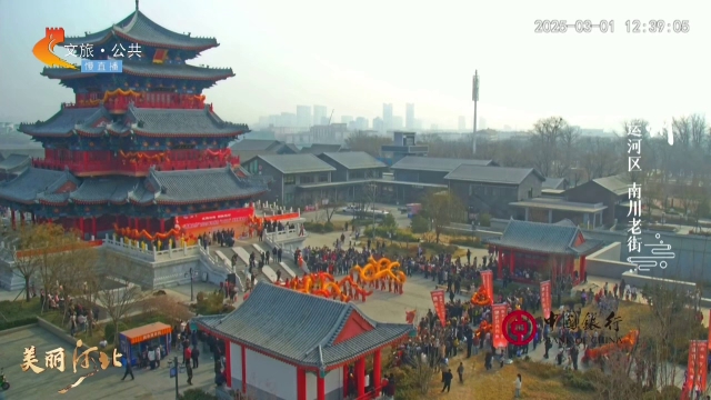 美丽河北慢直播丨二月二，龙狮舞动南川老街，祝你鸿运当头！沧州 正午 2025/03/01#这么近，那么美，周末到河北