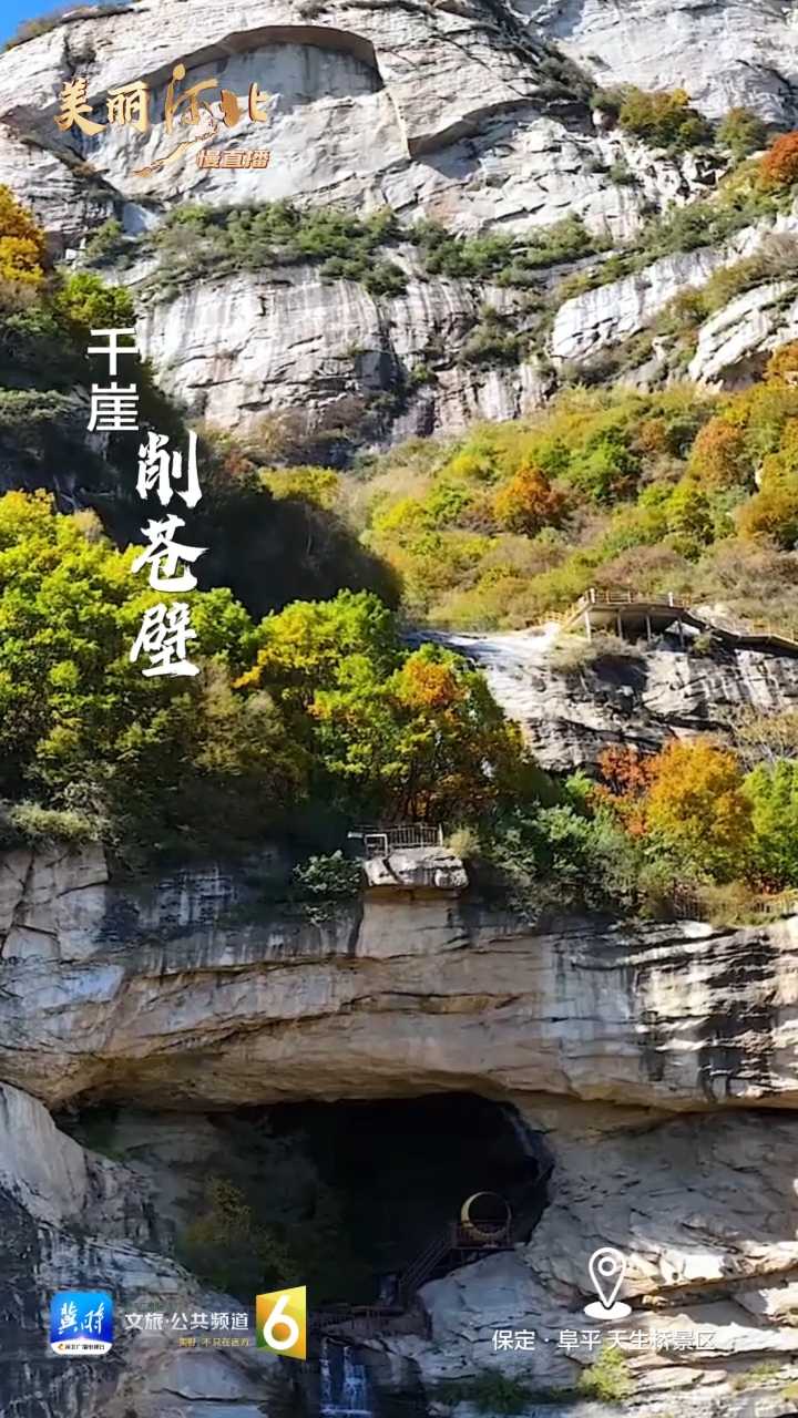 动海报｜美丽河北慢直播·保定阜平天生桥景区