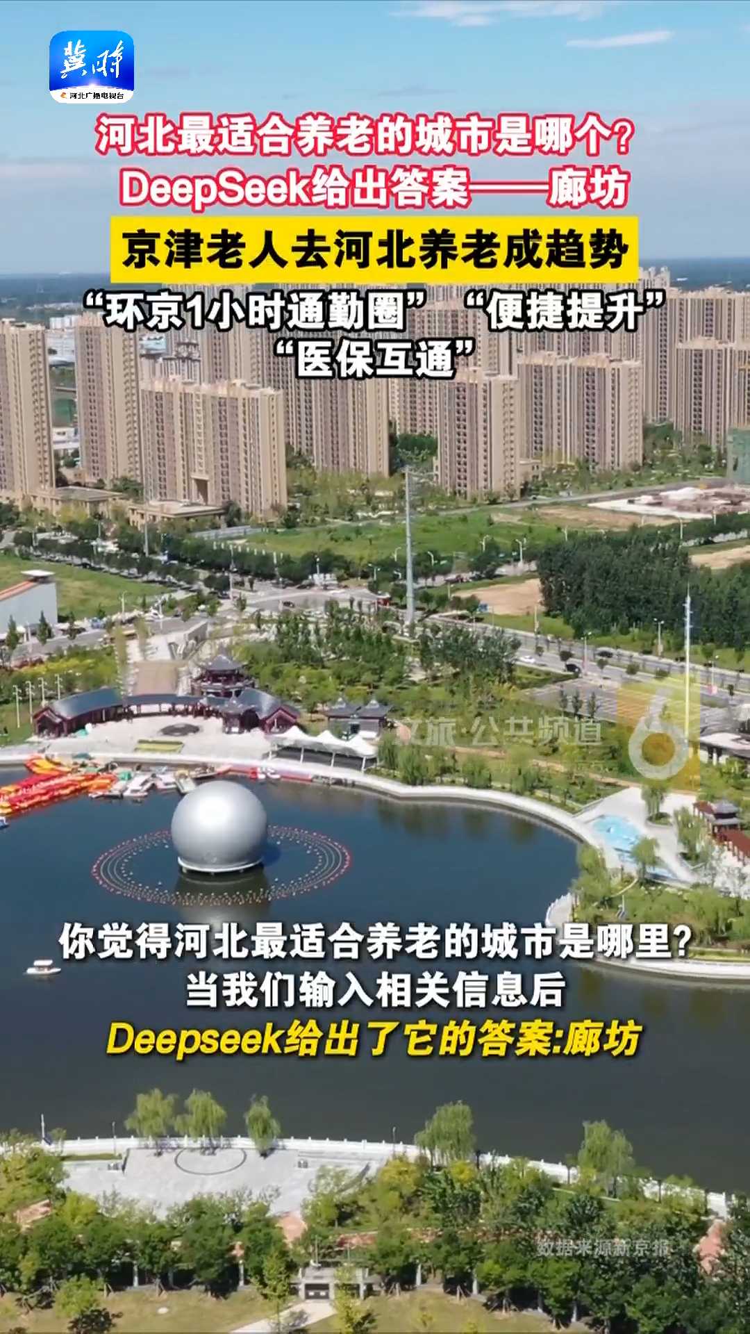 河北最适合养老的城市是哪个？DeepSeek给出答案—廊坊！京津老人去河北养老成趋势，“环京1小时通勤圈”，“便捷提升”，“医保互通”