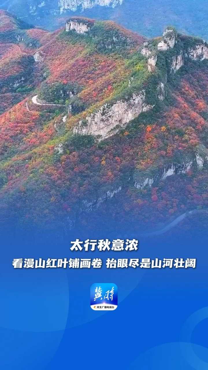 太行秋意浓：看漫山红叶铺画卷，抬眼尽是山河壮阔丨这么近，那么美，周末到河北