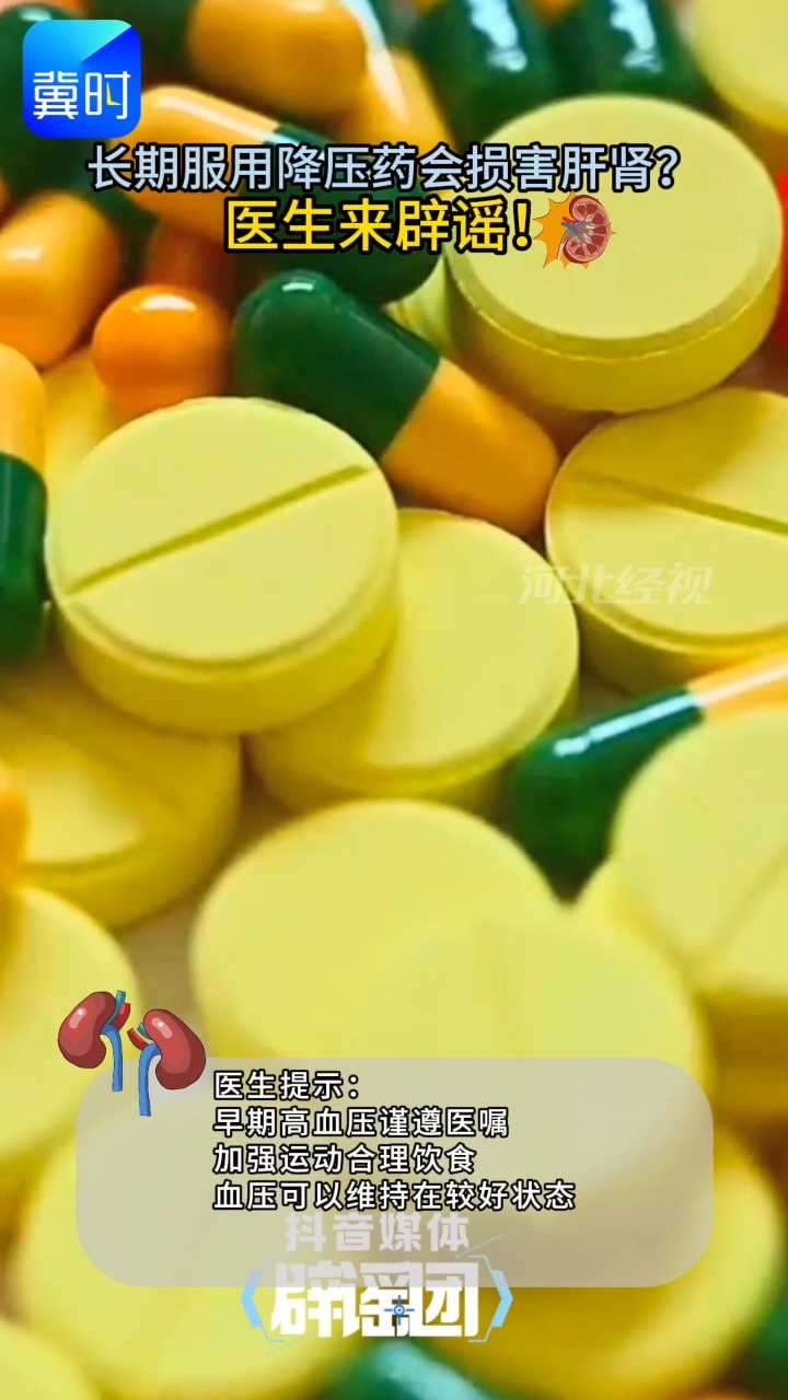长期服用降压药会损害肝肾？医生来辟谣#高血压用药#肝肾健康#抖音媒体辟谣团