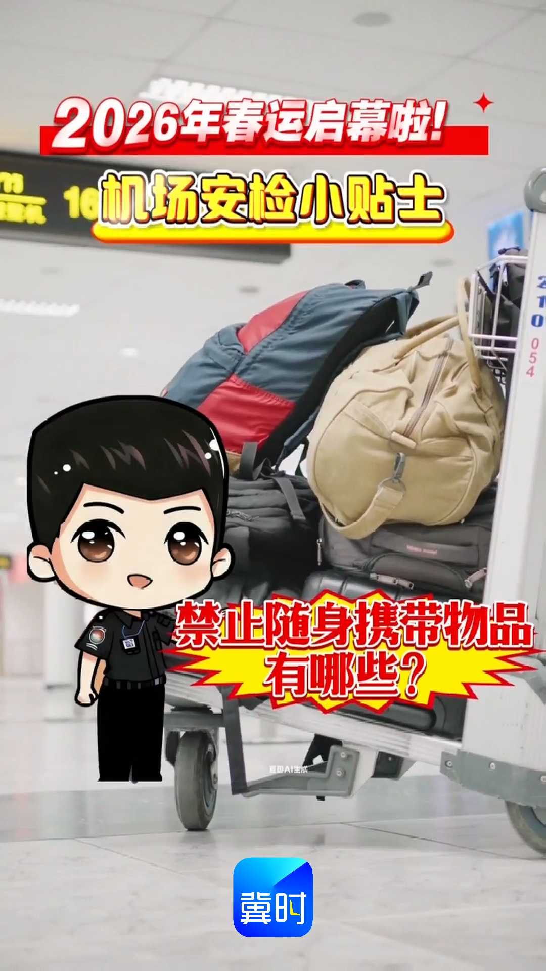2026年春运启幕啦！机场安检小贴士