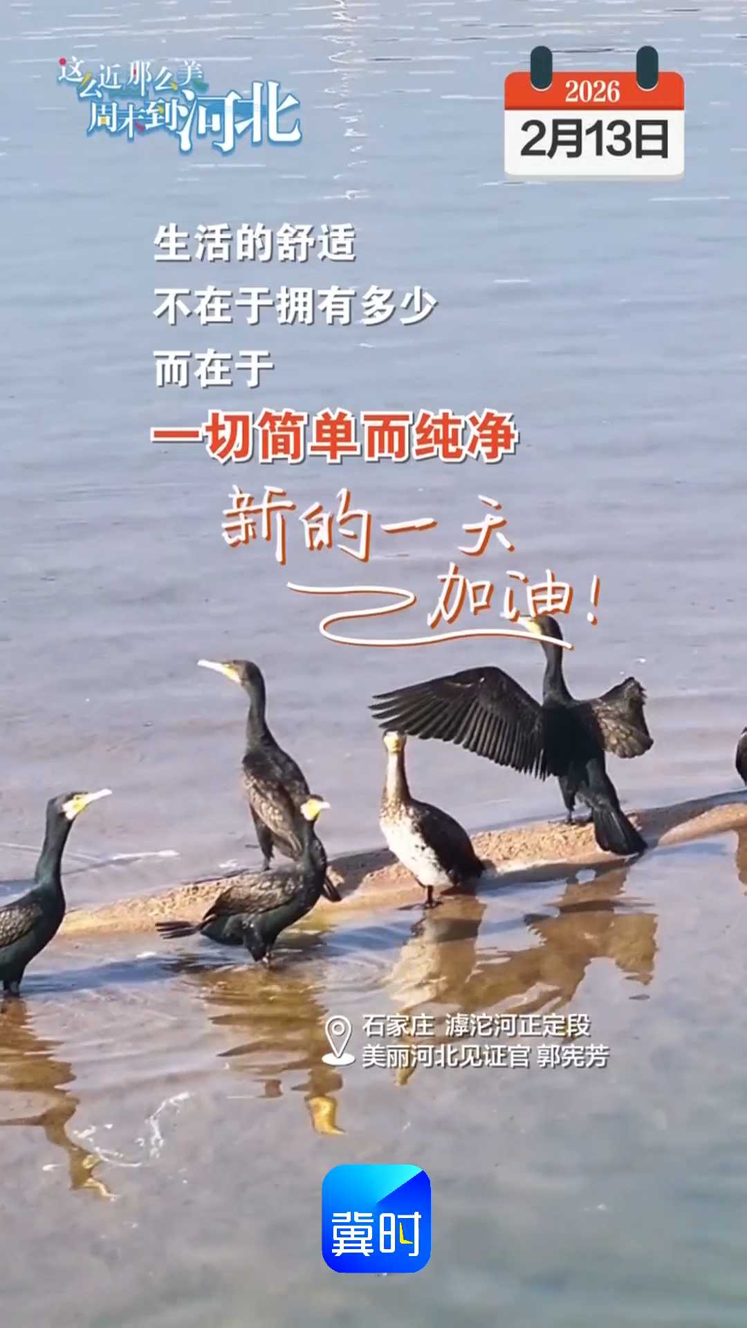 2026年2月13日 星期五 農歷臘月二十六｜生活的舒適，不在于擁有多少，而在于一切簡單而純凈！新的一天，加油！