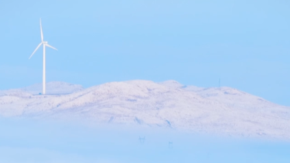 雪后  飞临康巴诺尔