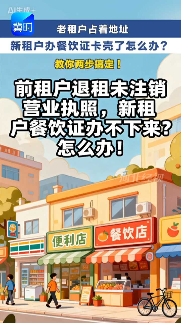 前租户不注销营业执照，新租客入住后办不了执照该咋办？#冀时帮·小吴来帮忙