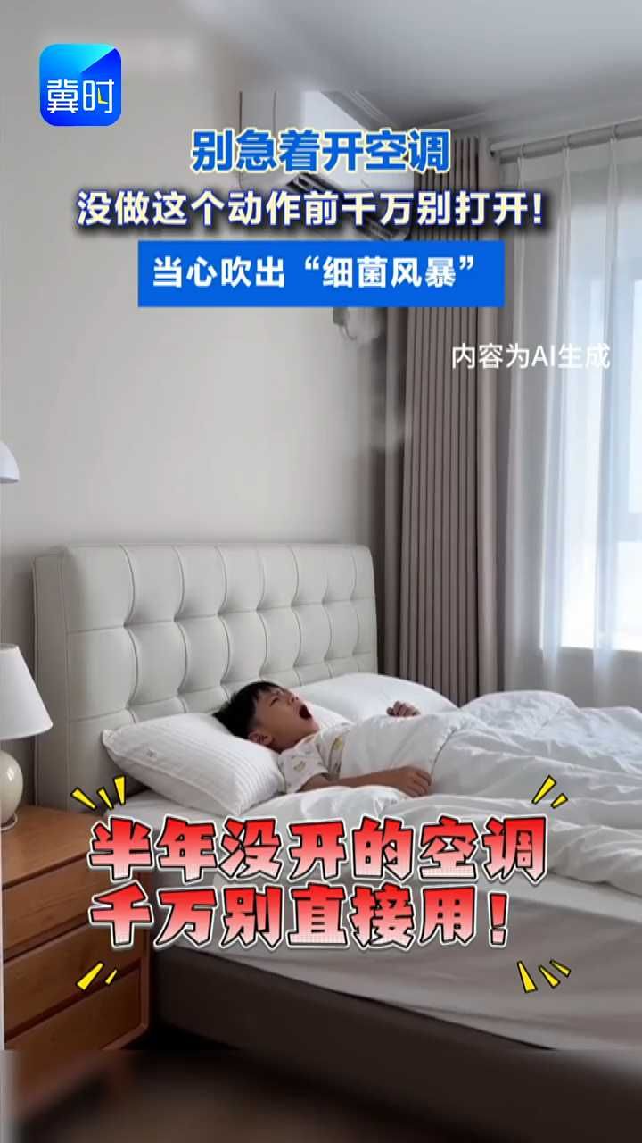 空调长时间不开，启动前务必先做好这几步！#空调#病菌