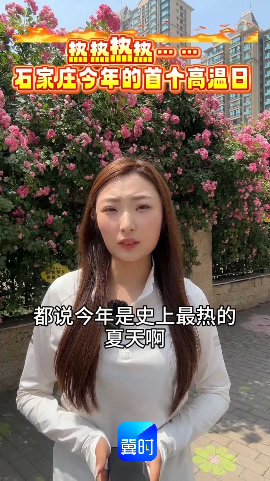 热热热热……石家庄今年的首个高温日