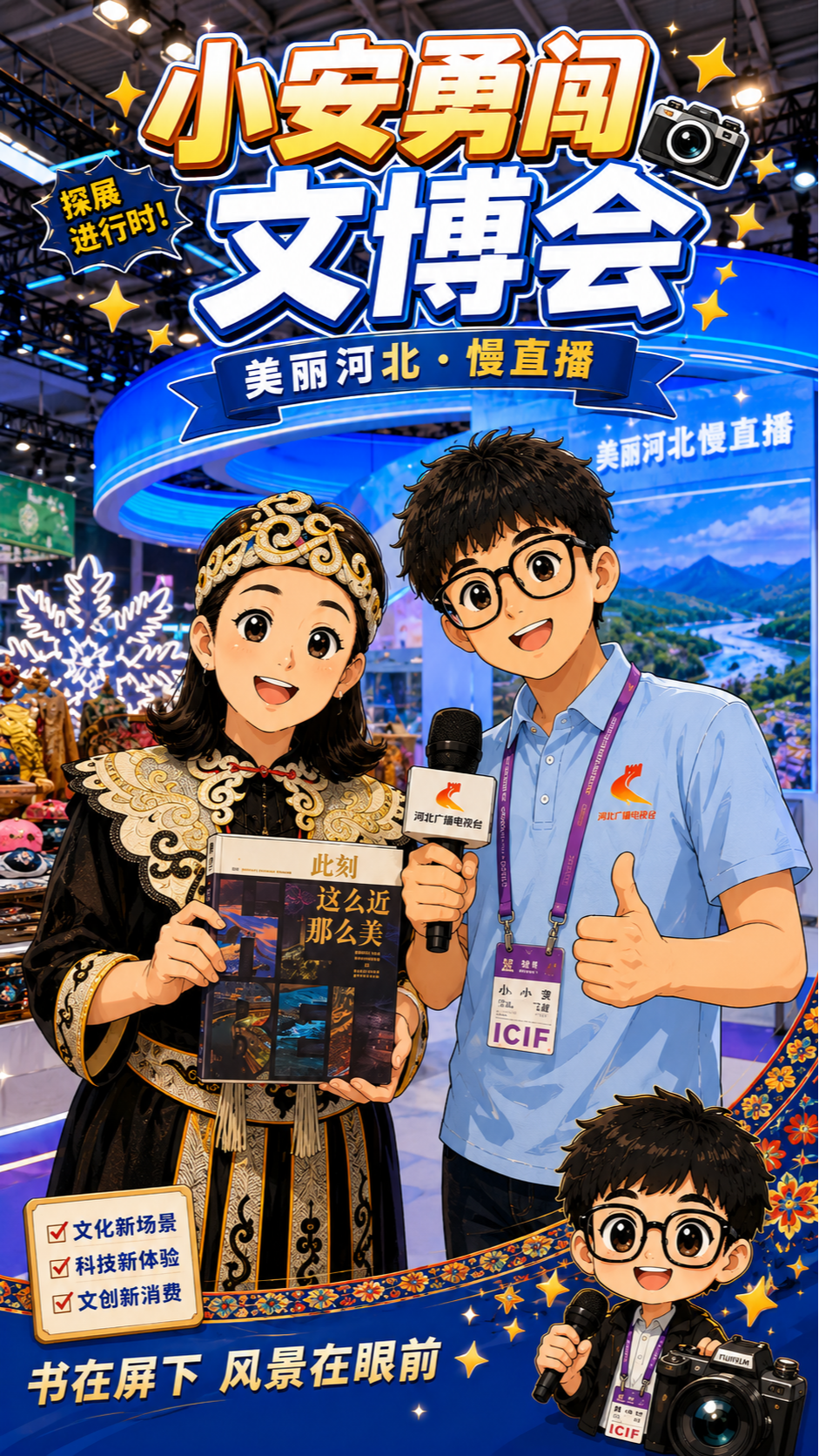小安勇闯文博会|黑龙江赫哲族与河北的美丽相遇@这么近 那么美  周末到河北@文博会@河北@美丽河北慢直播