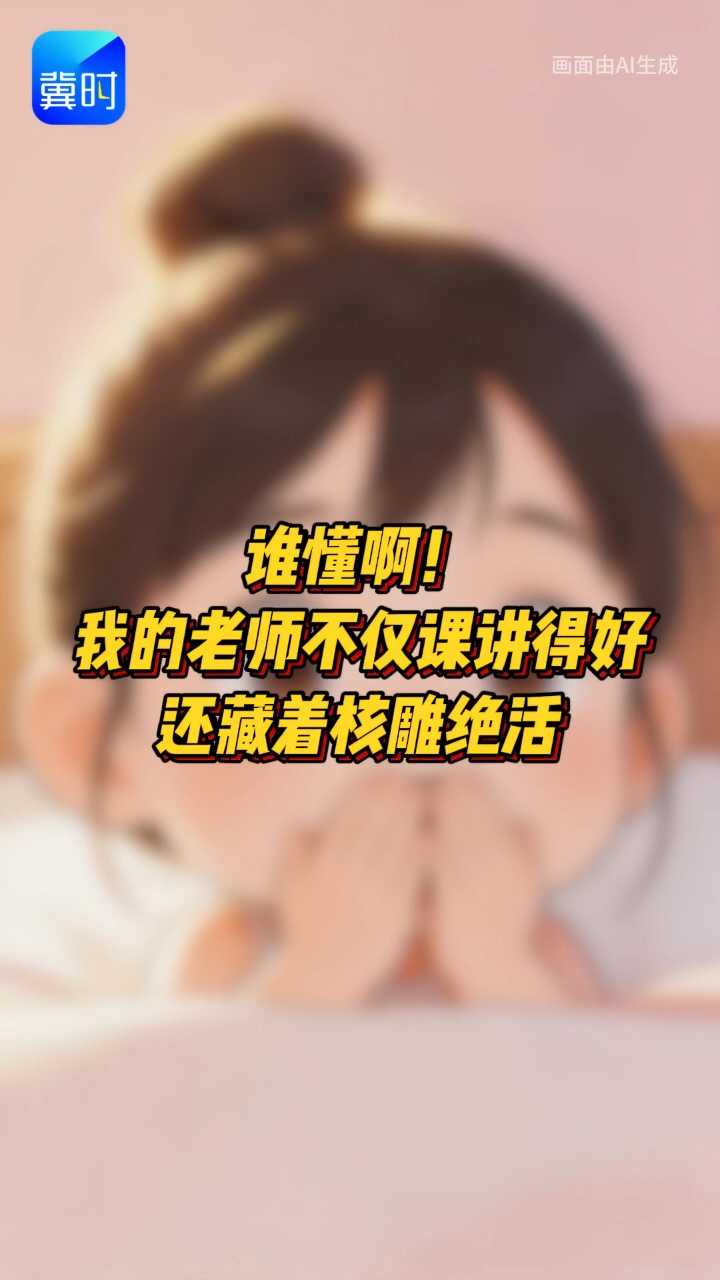 谁懂啊！我的老师不仅课讲得好，还藏着核雕绝活。