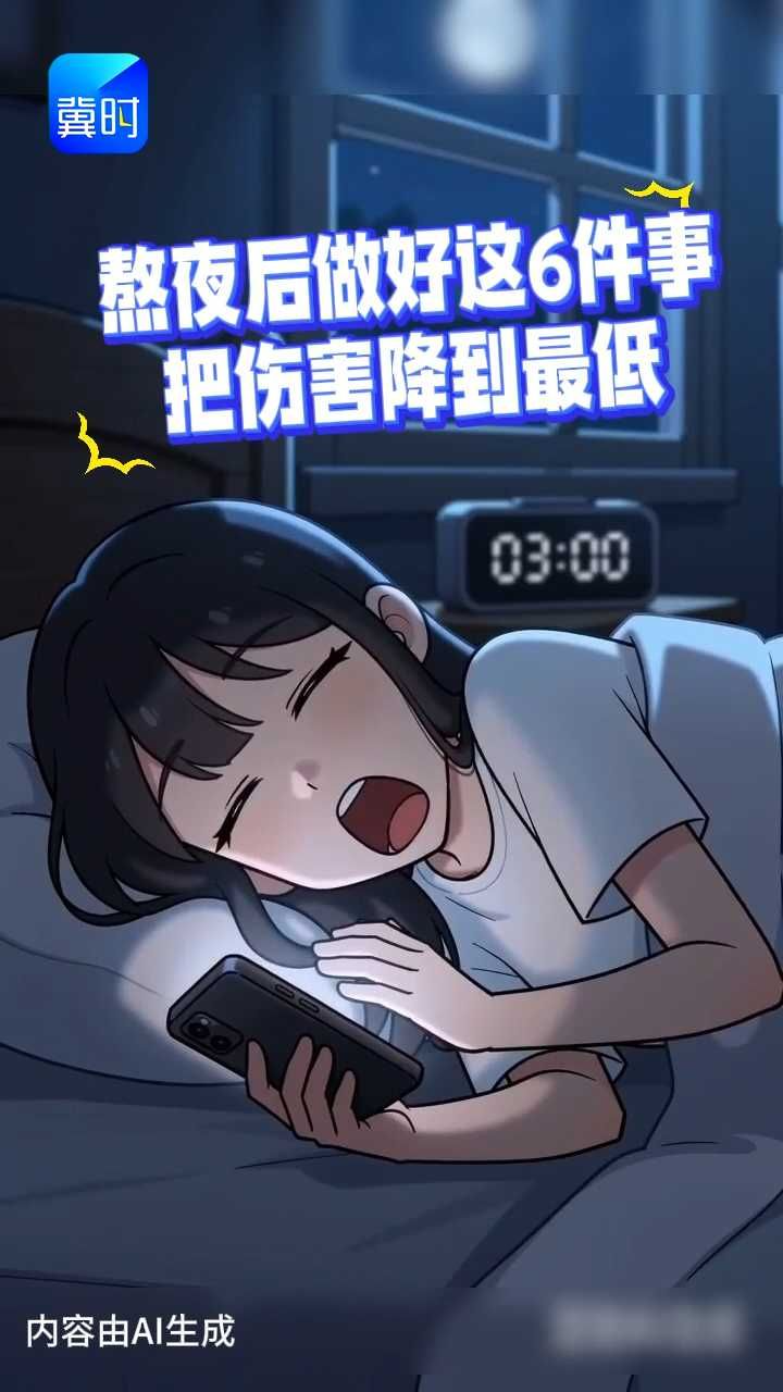 别再猛睡补熬夜了，正确方式在这里#熬夜#补救#生物钟