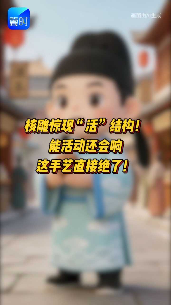 核雕惊现“活”结构，能活动还会响，这手艺直接绝了！