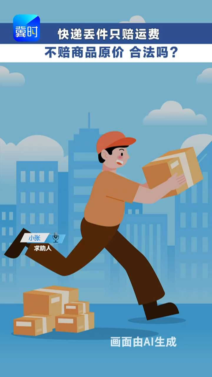 快递丢件只赔运费 不赔商品原价 合法吗？  #冀时帮·快帮答疑