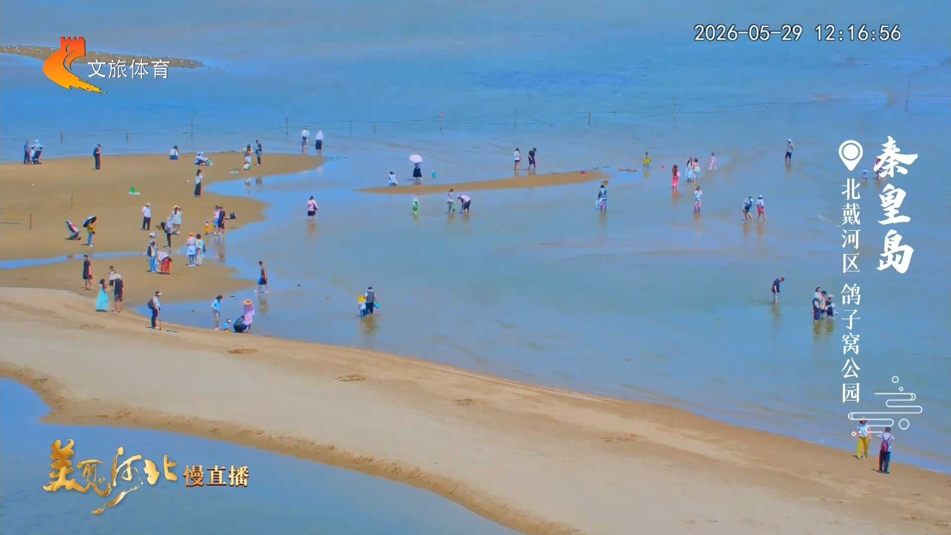 美丽河北慢直播丨到港城，赴一场蔚蓝之约 秦皇岛 正午 2026/05/29#这么近，那么美，周末到河北